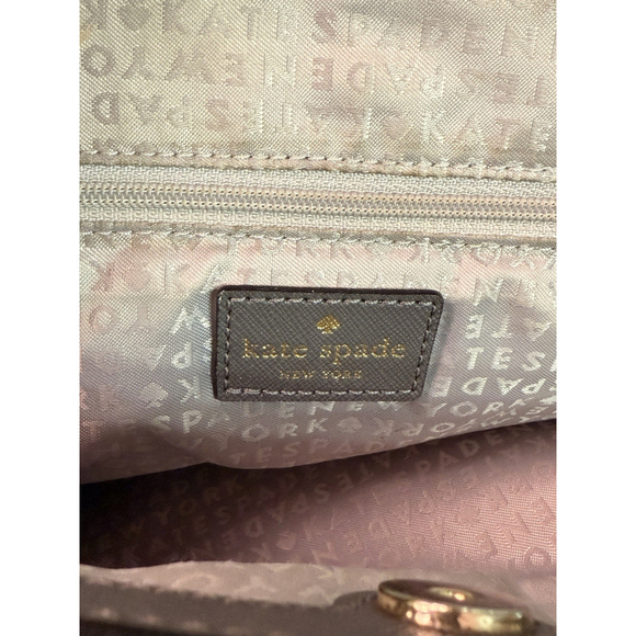 Kate Spade New York Tilden Place Pippa Leather Satchel Cloudcover $398 EXCELLENT - Picture 6 of 10